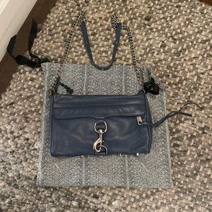 Blue Rebecca minkoff MAC crossbody. Full size.
